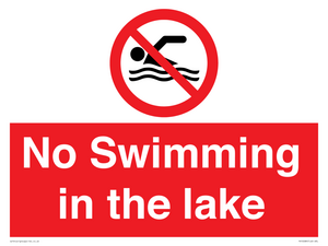 No Swimming in the lake